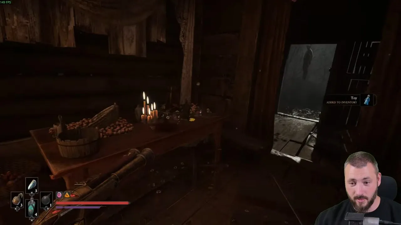 Valor Mortis side quests Toy added to inventory inside the pub