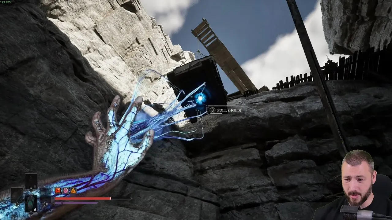 Valor Mortis weapon upgrades upper quarry grapple with Pull Hold prompt